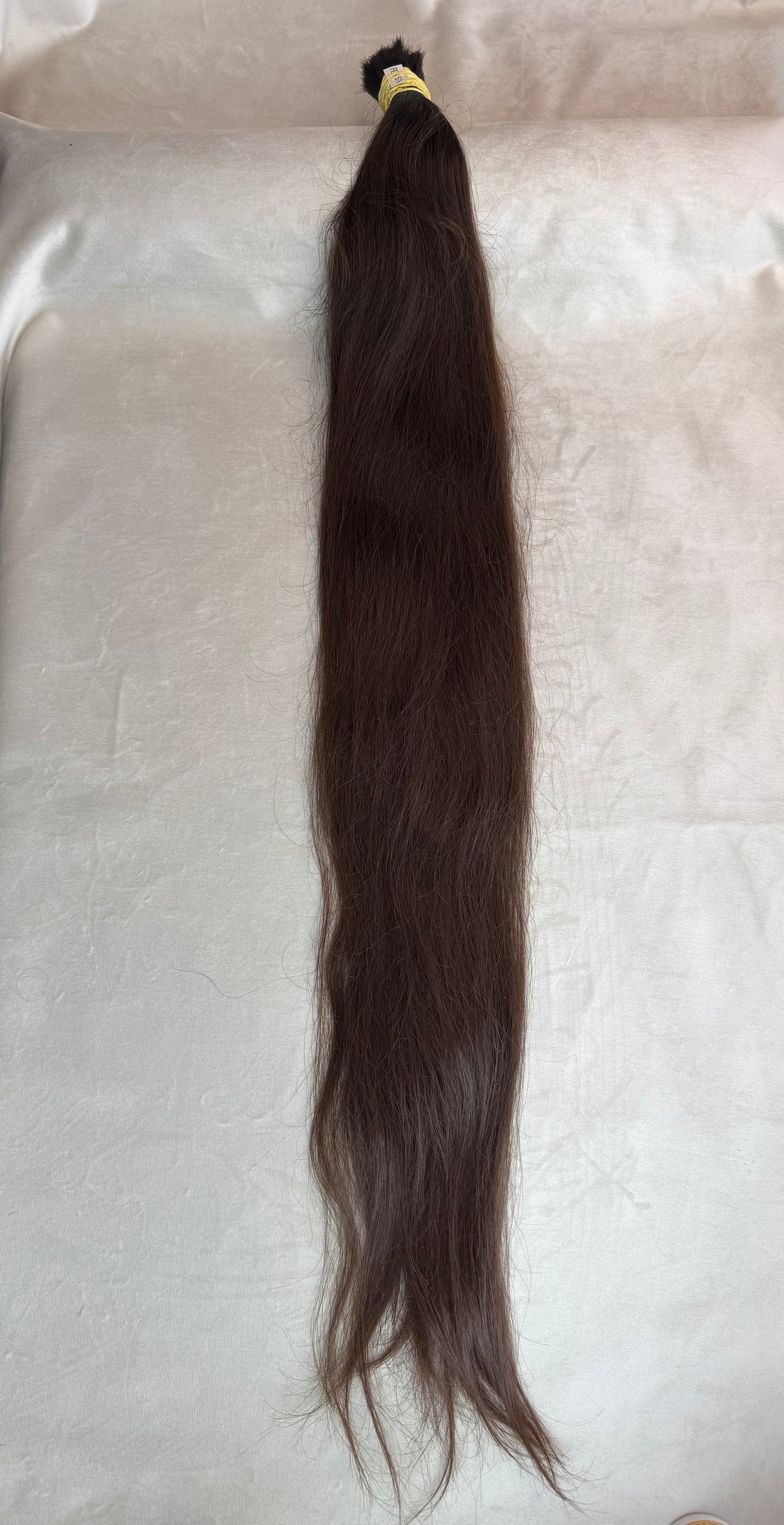 Cabelo Humano Brasileiro - Castanho Claro - Liso - 180 g | 85 cm