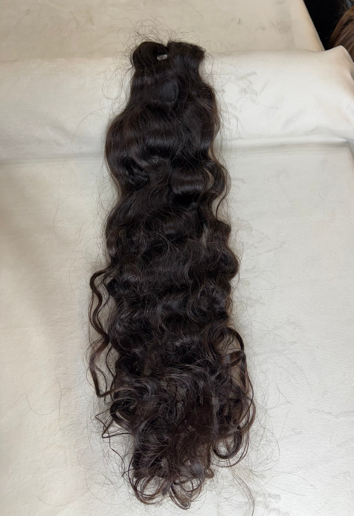 Cabelo Humano Brasileiro - Castanho - Cacheado - 53 cm | 78 g