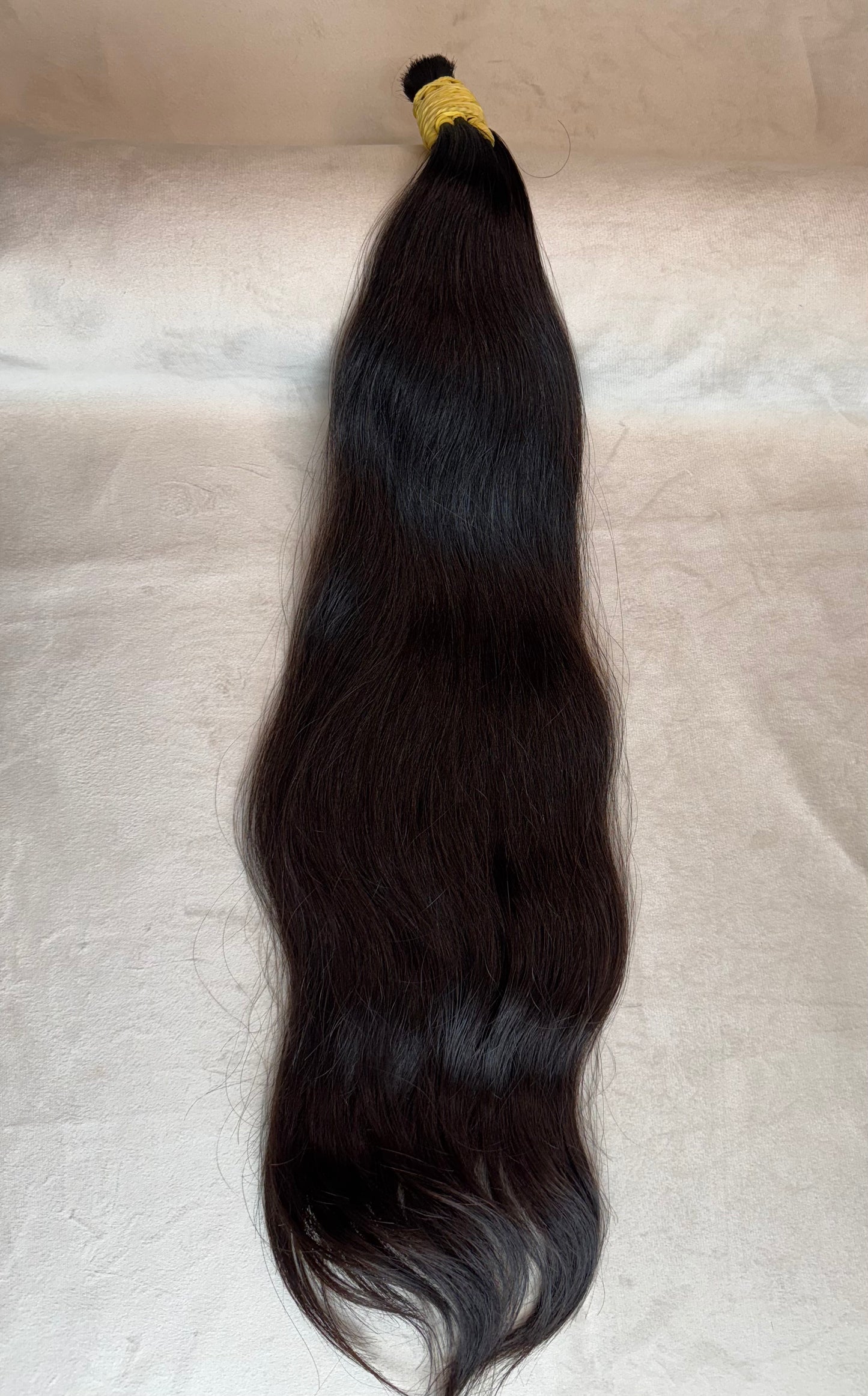 Cabelo Humano Brasileiro - Castanho - Ondulado - 115 g | 55 cm