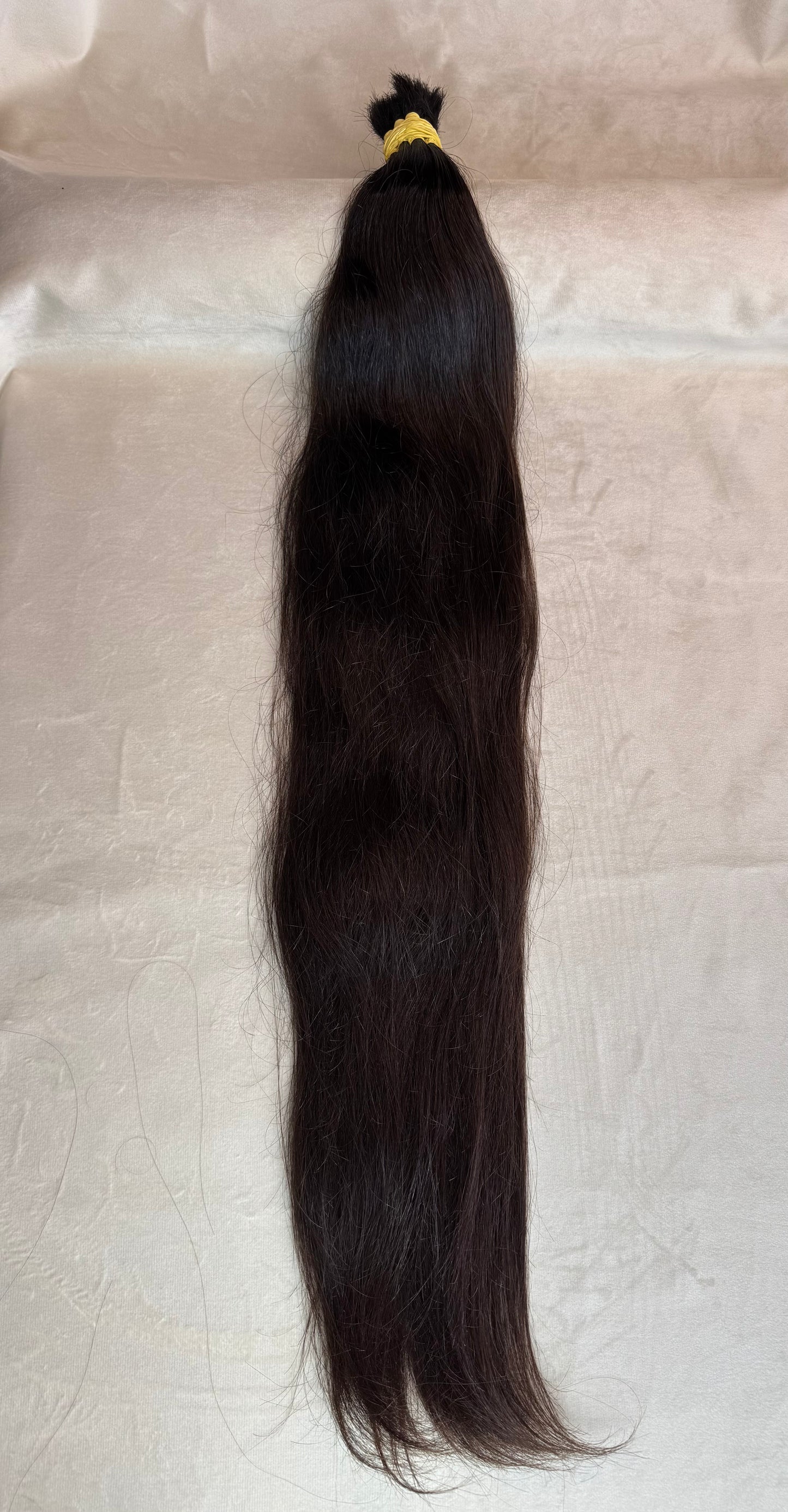 Cabelo Humano Brasileiro - Castanho - Liso - 235 g | 80 cm