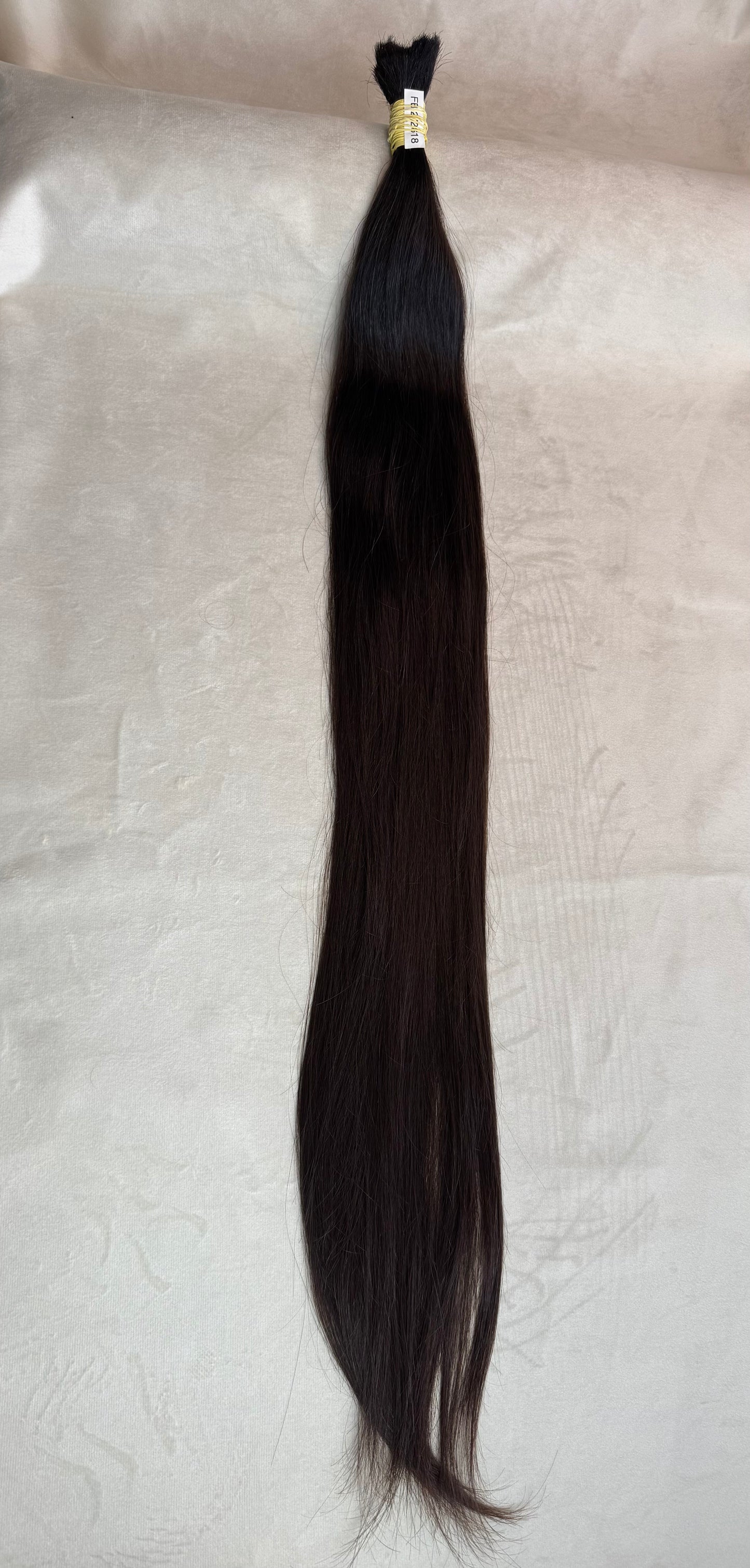 Cabelo Humano Brasileiro - Castanho - Liso - 115 g | 85 cm