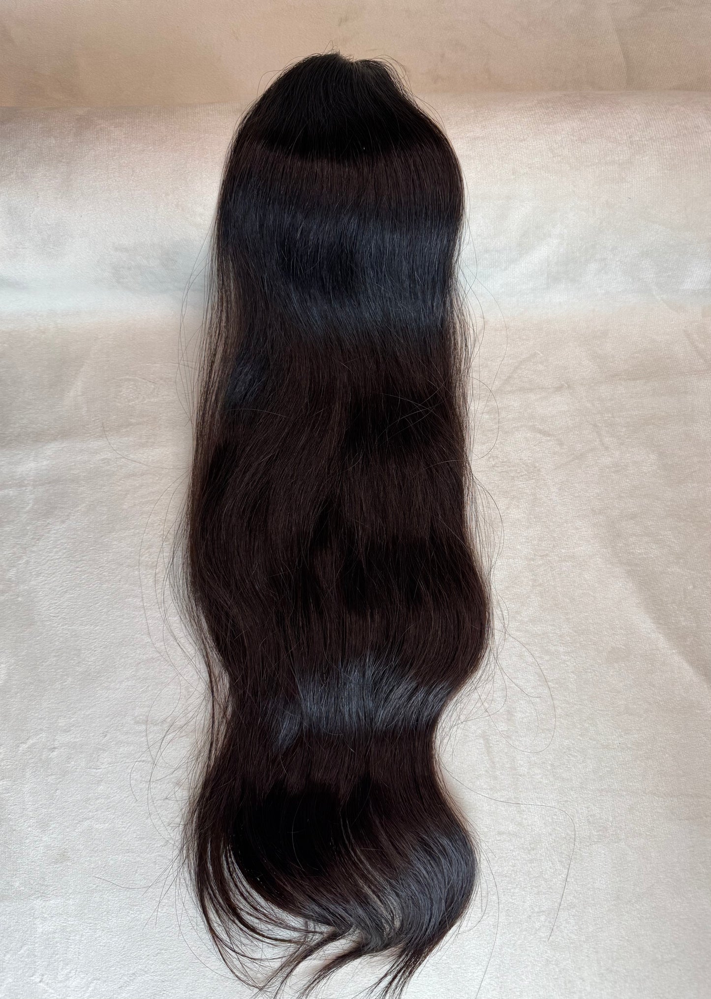 Cabelo Humano Brasileiro - Castanho - Ondulado - 115 g | 55 cm