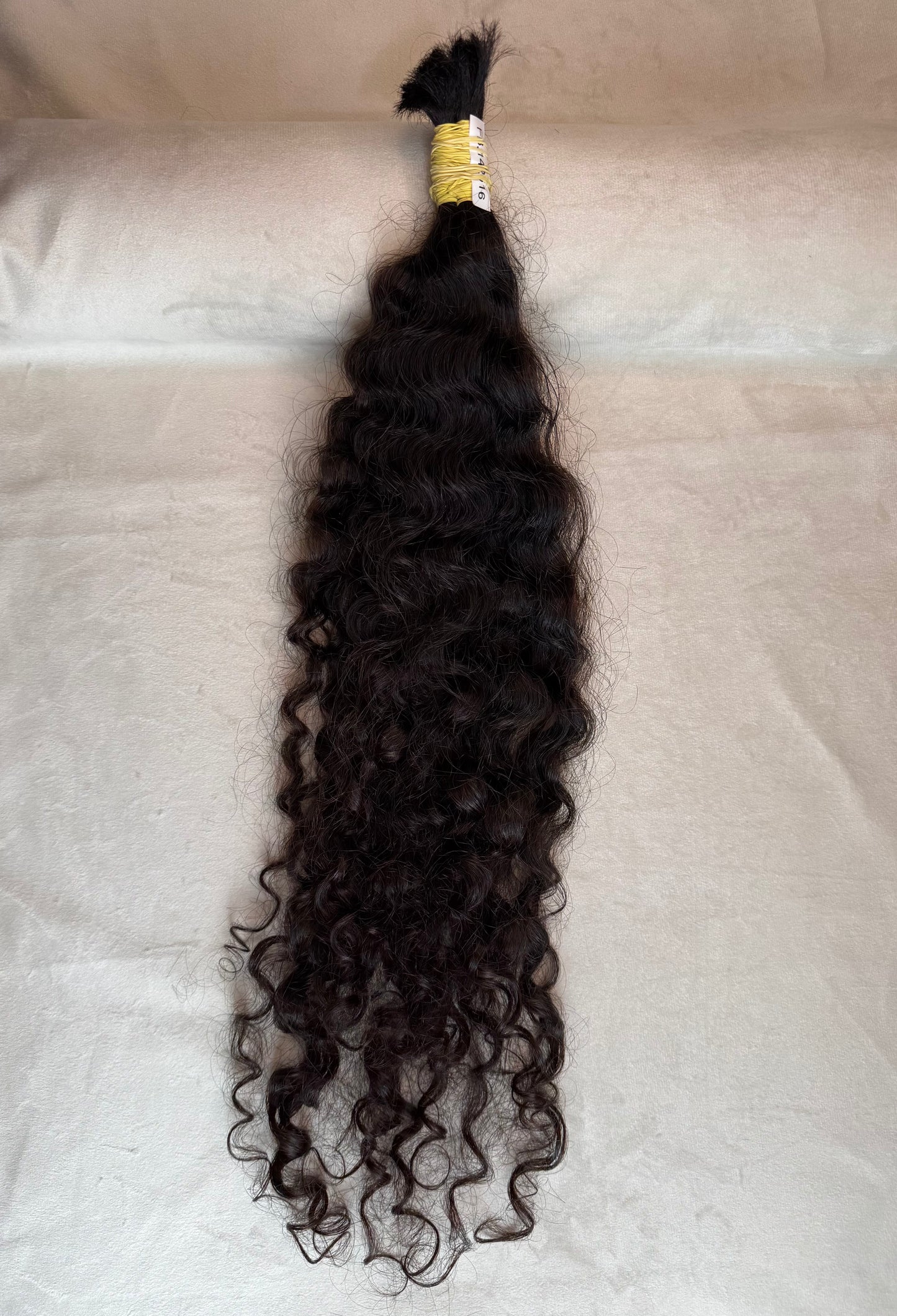 Cabelo Humano Brasileiro - Castanho - Cacheado - 100g | 55 cm