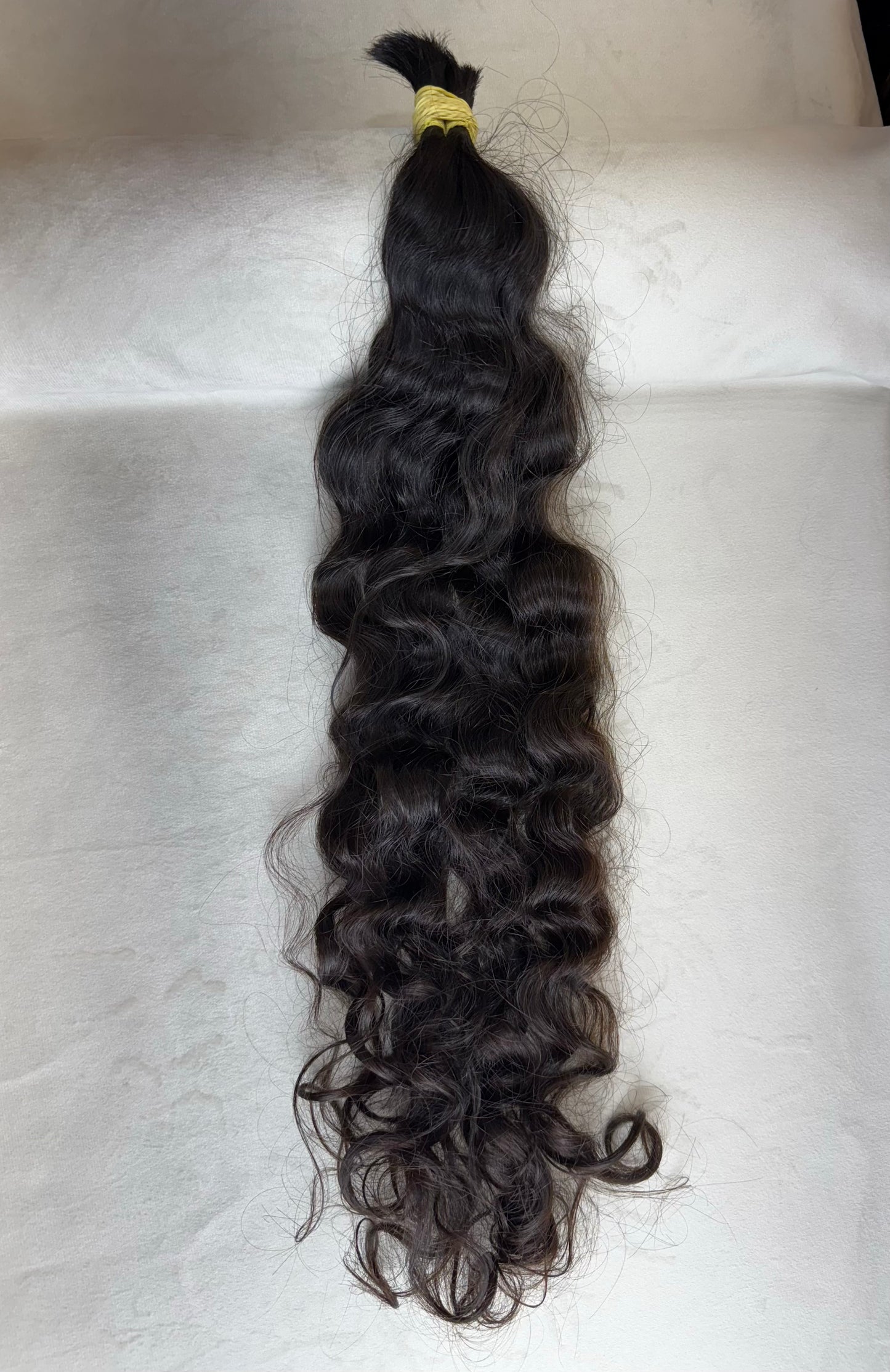 Cabelo Humano Brasileiro - Castanho - Cacheado - 53 cm | 78 g