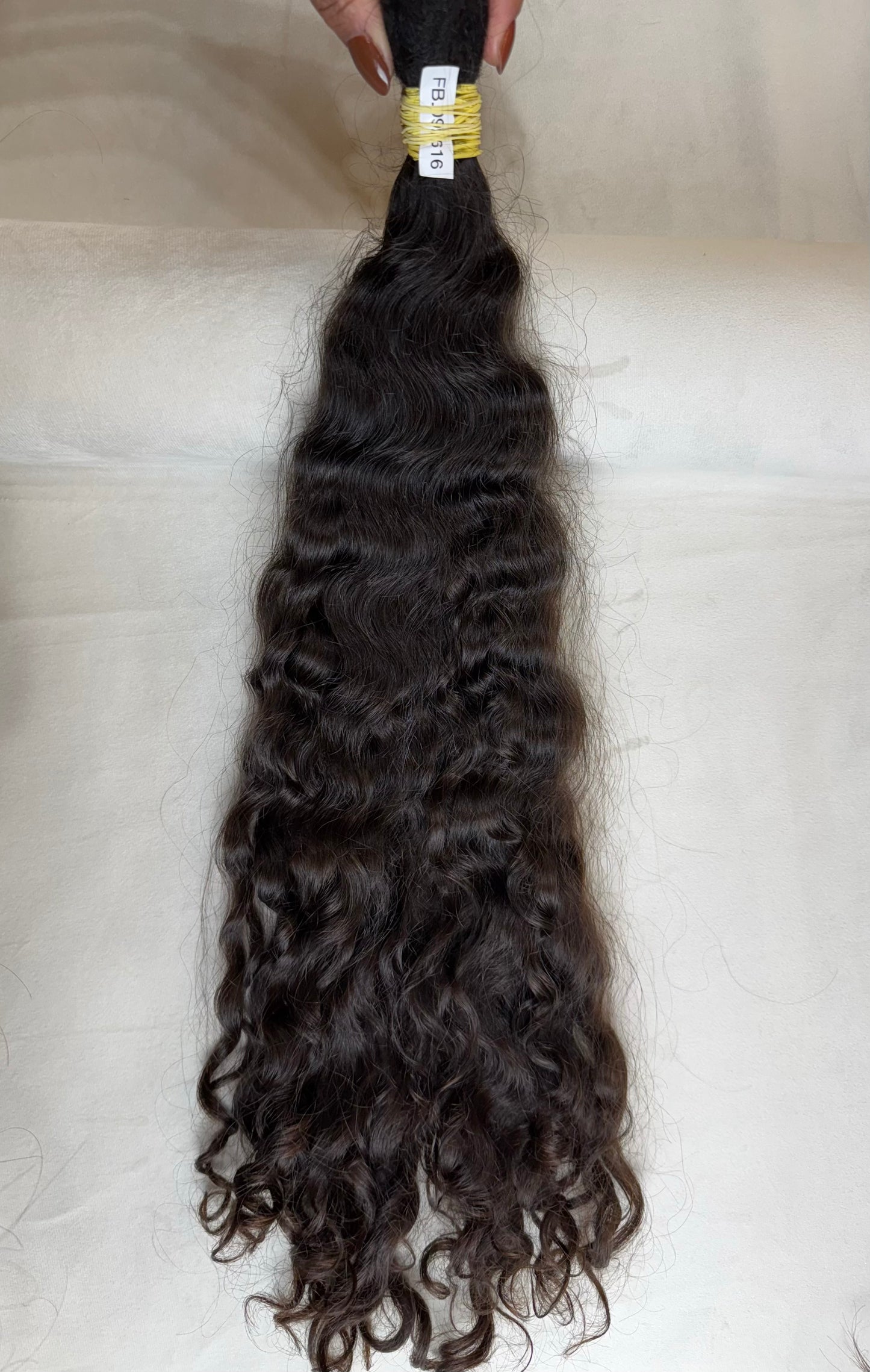 Cabelo Humano Brasileiro - Cacheado - Castanho - 60 cm | 160 g