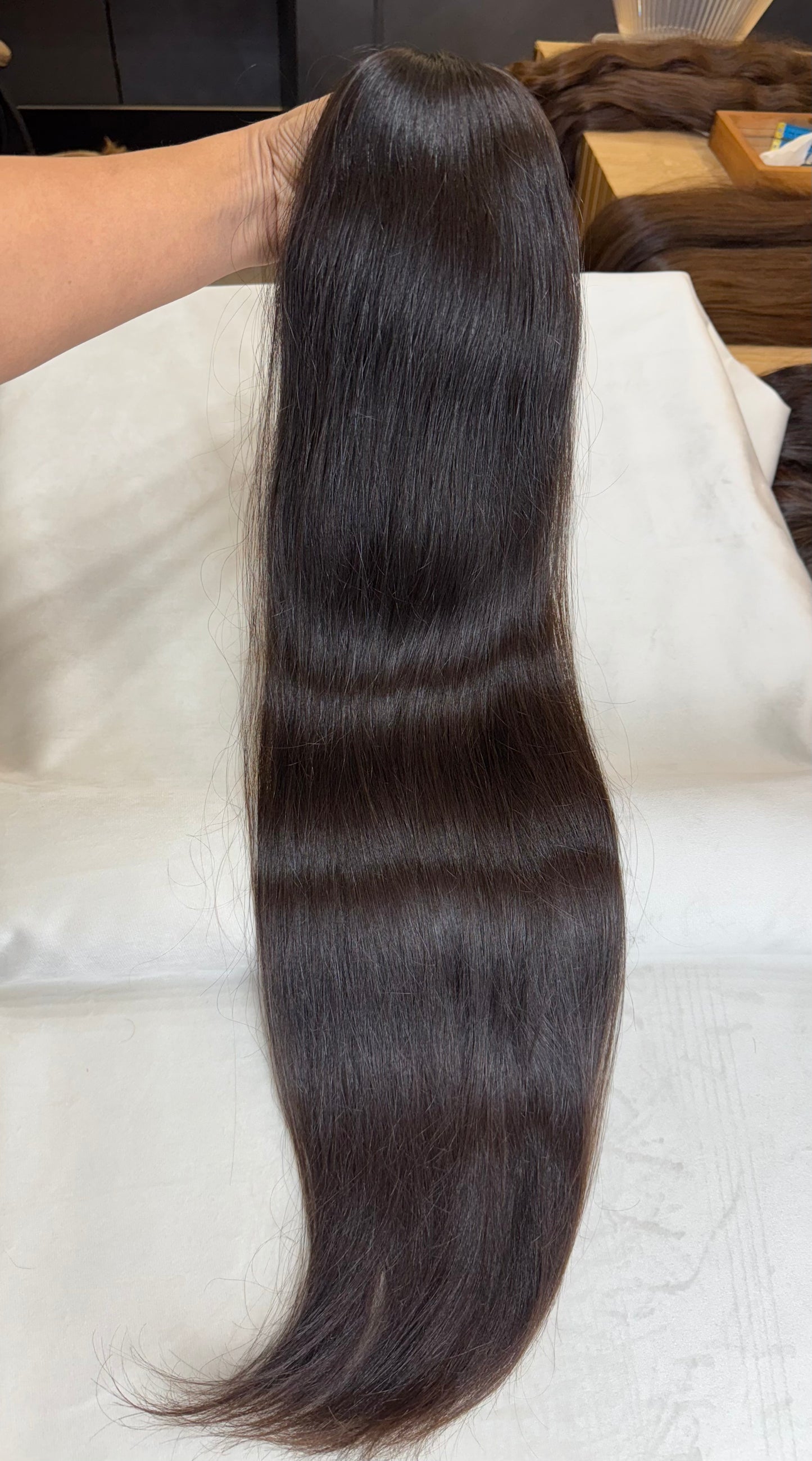 Cabelo Humano Brasileiro - Castanho - Liso - 80 cm | 235g